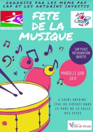 Concert à St Antoine - plusieurs groupes - Fête de la Musique 2022