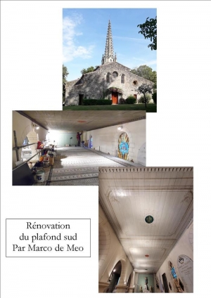 Les plafonds de l'église font peau neuve - Journées du Patrimoine 2022
