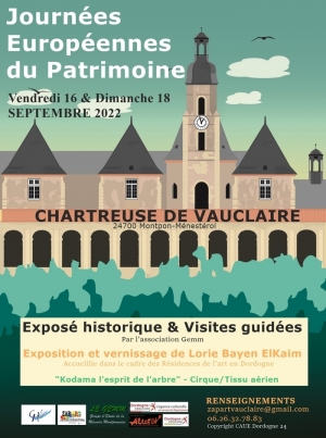 Une multitude d'événements à la Chartreuse de Vauclaire - Journées du Patrimoine 2022