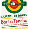 affiche DJ set reggae/dub music bar LA TENCHA Bordeaux