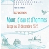 affiche Visite guidée de l'exposition « Adour, d'eau et d'hommes » - Journées du Patrimoine 2022