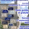 affiche Visite guidée du centre-bourg - Journées du Patrimoine 2022