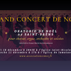 affiche Grand concert de Noël avec choeur, orchestre, grand orgue et solistes