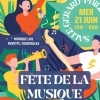 affiche Musique live, buvette et restauration - Fête de la Musique 2023